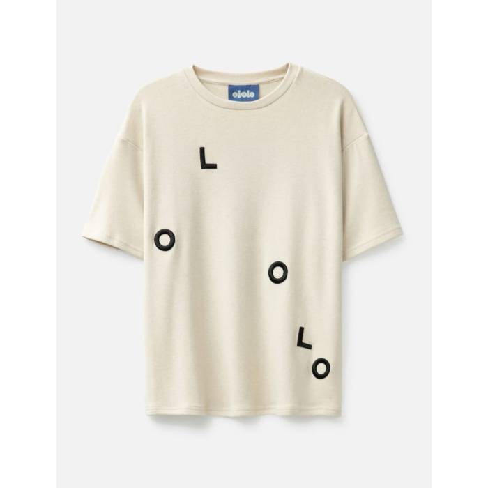Ololo 【 We All Fall Down Knit Top Men Oatmeal 】 フォール ダウン ニット メンズ