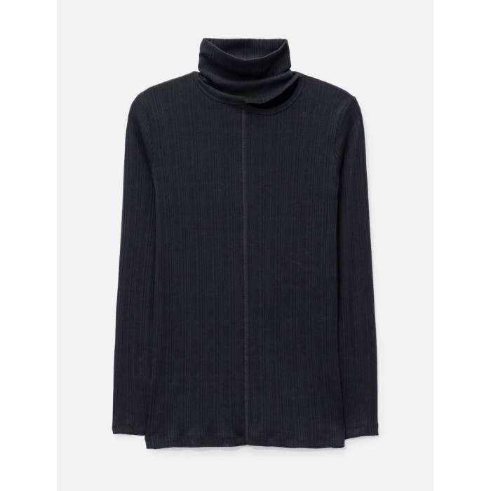 Lgn Louis Gabriel Nouchi 【 Turtleneck With Asymmetrical Opening Men Black 】 メンズ 黒色 ブラック