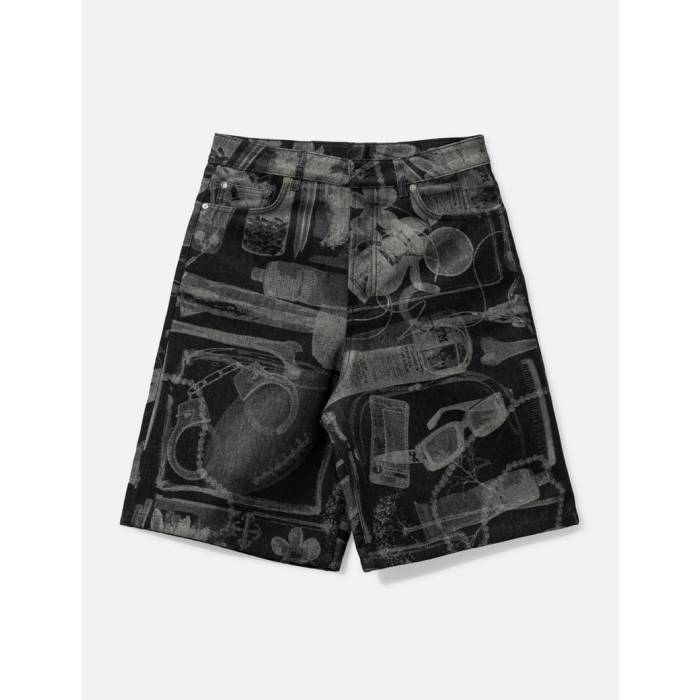 【 Xray Den Jacq Shorts Men Black/White 】 ショーツ メンズ 黒色 ブラック 白色 ホワイト