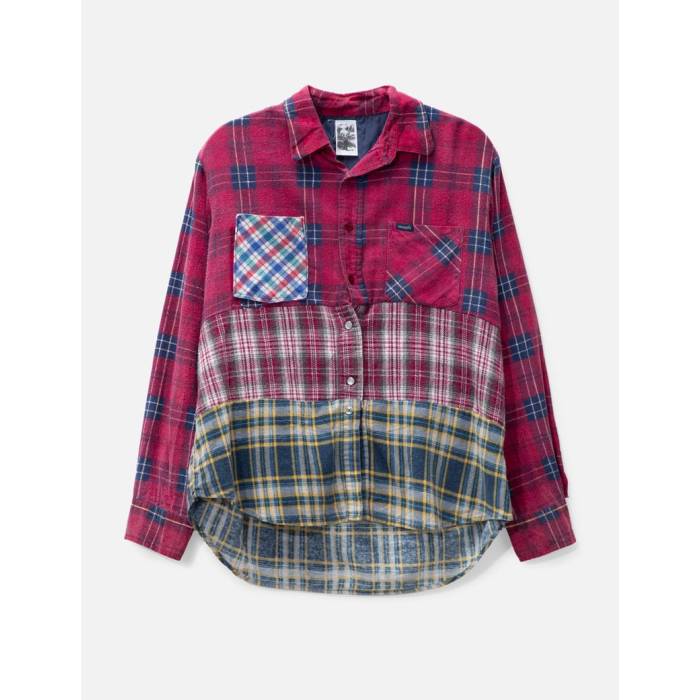 Basketcase 【 Chop Flannel Shirt Unisex Multi 】 ユニセックス