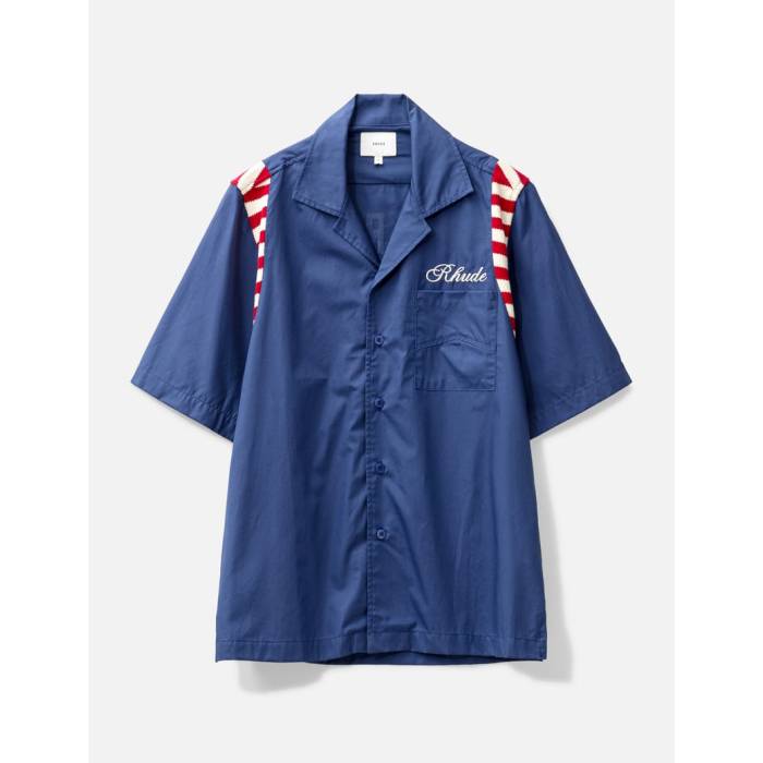ルード Rhude 【 American Spirit Poplin Shirt Men Navy 】 メンズ 紺色 ネイビー|スニケス