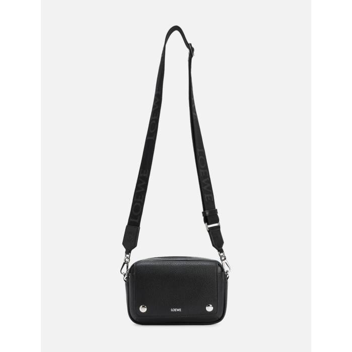 ロエベ Loewe 【 Small Pebble Messenger Bag Unisex Black 】 バッグ ユニセックス 黒色 ブラック