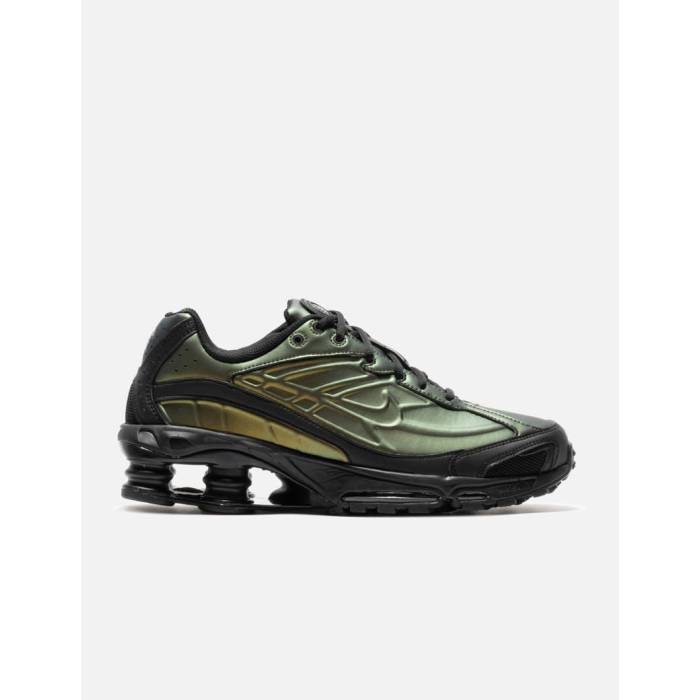 ナイキ Nike 【 Shox Ride 2 Men Black/ Olive Flak/ Metallic Silver 】 Shox ショックス メンズ 黒色 ブラック olive オリーブ Silver 銀色・シルバー|スニケス