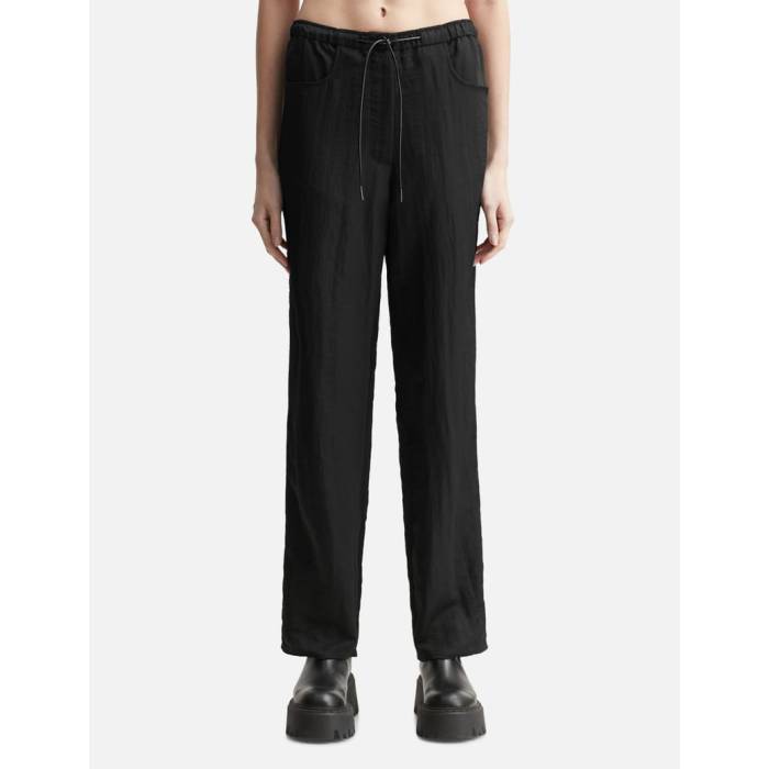 Nothing Written 【 Nylon Drawstring Pants Women Black 】 ナイロン レディース 黒いこと 黒いこと