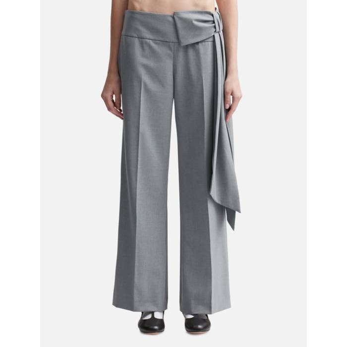 Sandy Liang 【 Suno Pants Women Light Gray 】 レディース gray 灰色・グレー・グレイ