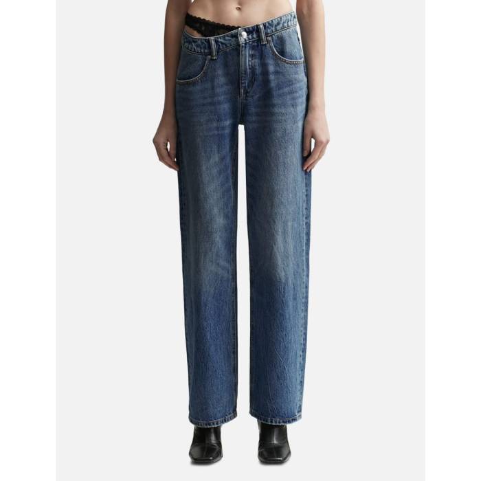 T By Alexander Wang 【 Pre-Styled Denim Jeans Women Vintage Medium Indigo 】 ジーンズ デニム レディース vintage ビンテージ・ヴィンテージ 藍色・インディゴ