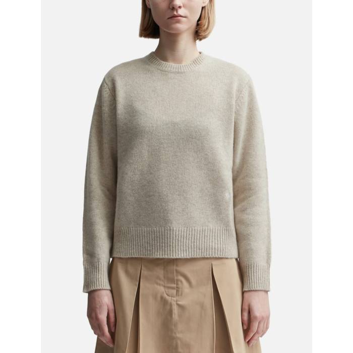 Sporty \u0026 Rich 【 Src Wool Crewneck Women Heather Oatmeal 】 レディース heather ギョリュウモドキ スウェット・トレーナー-レディースファッション-トップス