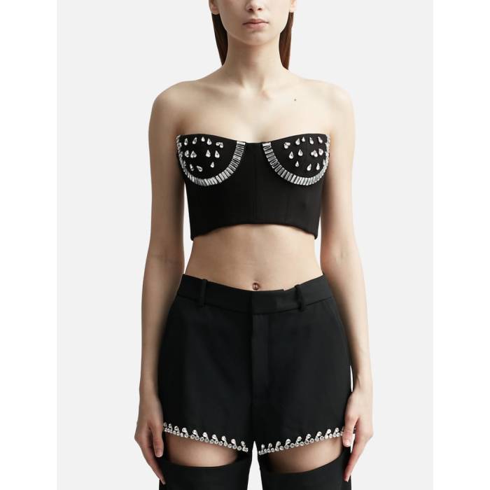 Area 【 Crystal Watermelon Cup Bustier Women Black 】 レディース 黒色 ブラック