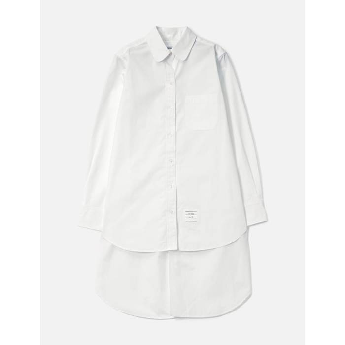 トム 赤銅色 Thom Browne 【 Open Back Twisted Shirt Women White 】 レディース 白いこと 白いこと