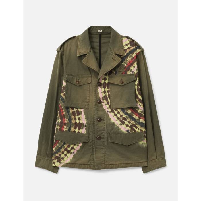 Khoki 【 Tie-Dye Military Jacket Men Khaki 】 Jacket ジャケット メンズ カーキ｜スニケス