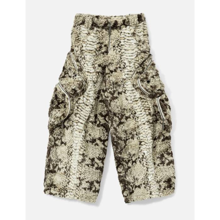 Thought We Friends 【 Snakes Pants Faux Fur Pocket Pants Unisex Beige 】 ユニセックス ベージュ｜スニケス