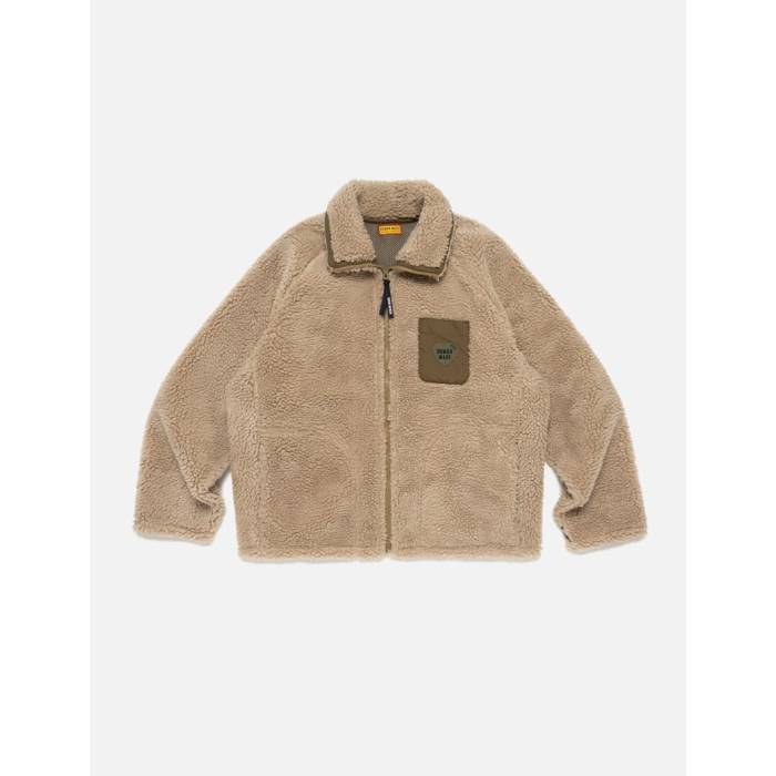 ヒューマンメイド Human Made 【 Fleece Jacket Unisex Beige 】 フリースジャケット ユニセックス ベージュ｜スニケス