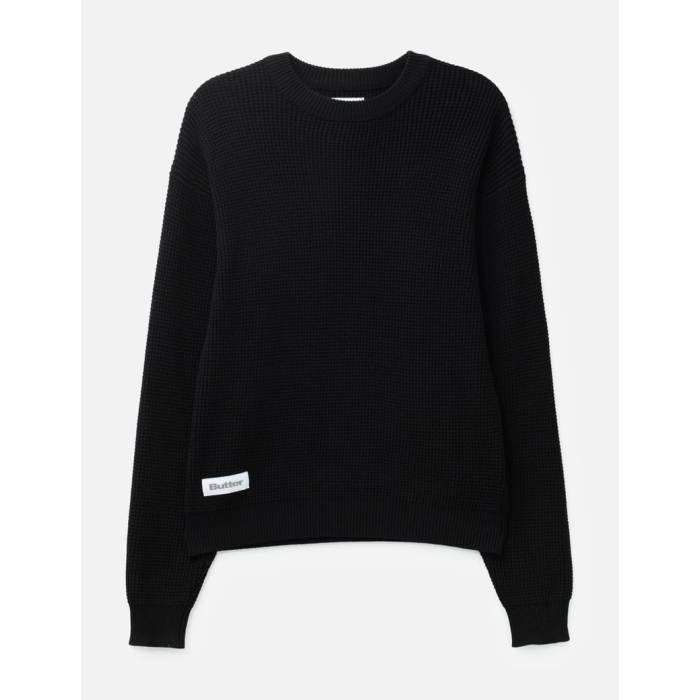 Butter Goods 【 Newcomer Reversible Knit Sweater Men Black 】 リバーシブル ニット トレーナー メンズ 黒色 ブラック