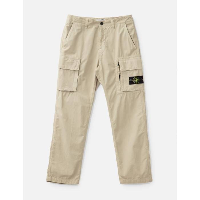 ストーンアイランド Stone Island 【 Canvas Weave Cotton Cargo Trousers Men Desert 】 積貨委託貨物 メンズ