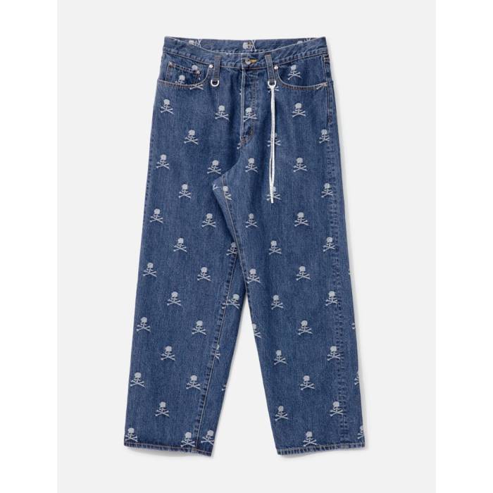 Mastermind Japan 【 Monogram Wide Denim Pants Men Indigo 】 ジーンズ メンズ 藍色・インディゴ