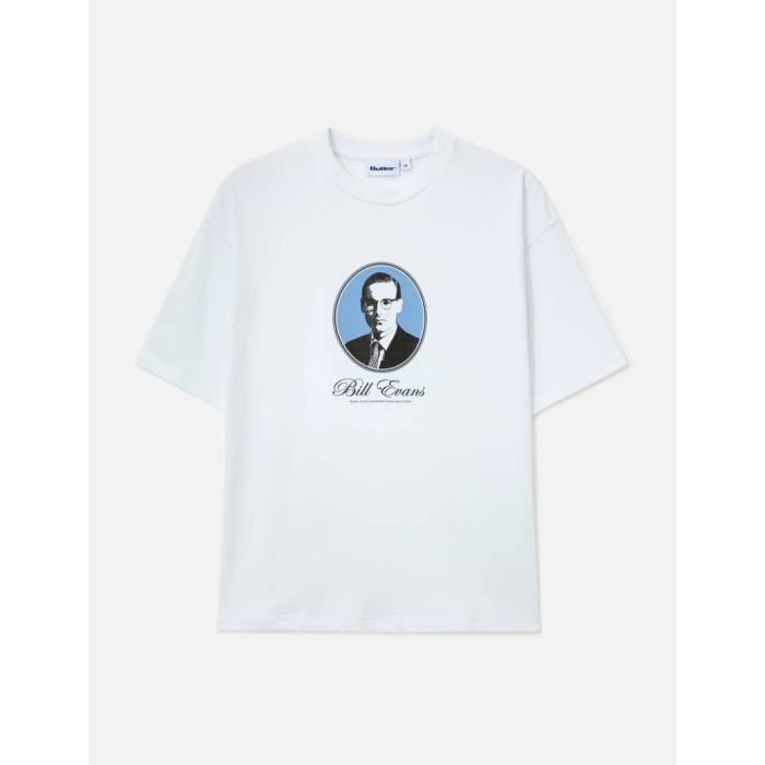 Butter Goods 【 X Bill Evans Crystal Notes T-Shirt Men White 】 Tシャツ メンズ 白色 ホワイト