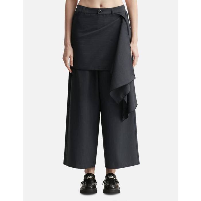 Deinet 【 Wrap Pants Charcoal Women Charcoal 】 wrap ラップ チャコール レディース チャコール