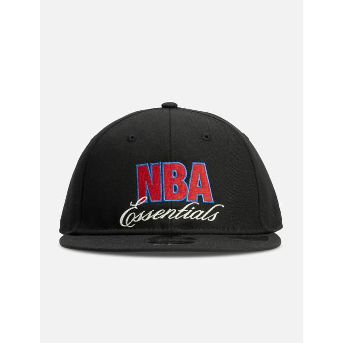 ニューエラ New Era 【 Fear Of God Essentials X Nba 9Fifty Retro Crown Snapback Unisex Black 】 レトロ Snapback スナップバック バッグ ユニセックス 黒色 ブラック｜スニケス
