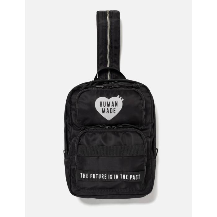 ヒューマンメイド Human Made 【 One Shoulder Bag Unisex Black 】 バッグ ユニセックス 黒色 ブラック