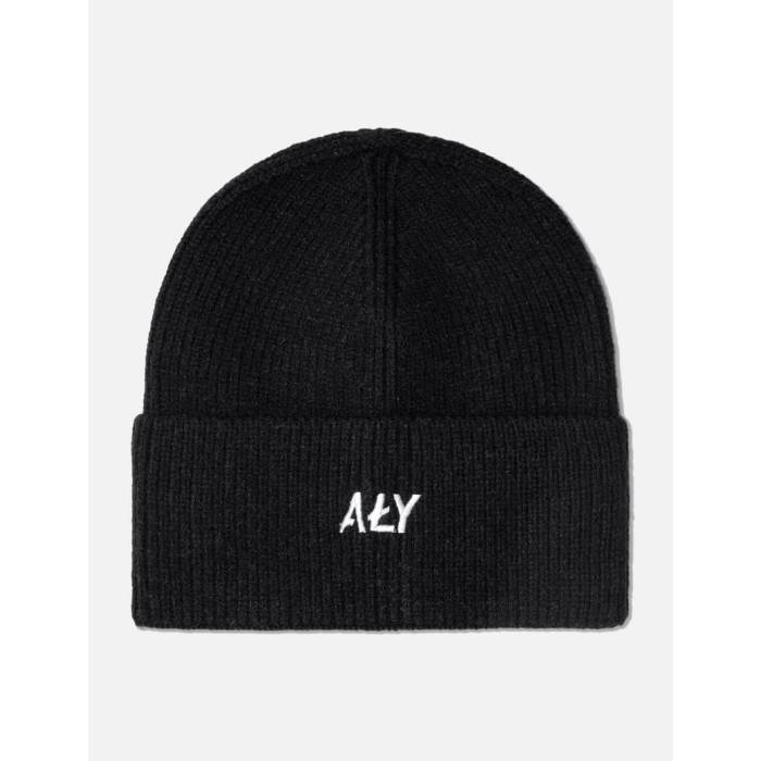 Aly 【 "Classic Logo Black" Beanie Men Black 】 ロゴ キャップ 帽子 メンズ 黒色 ブラック|スニケス