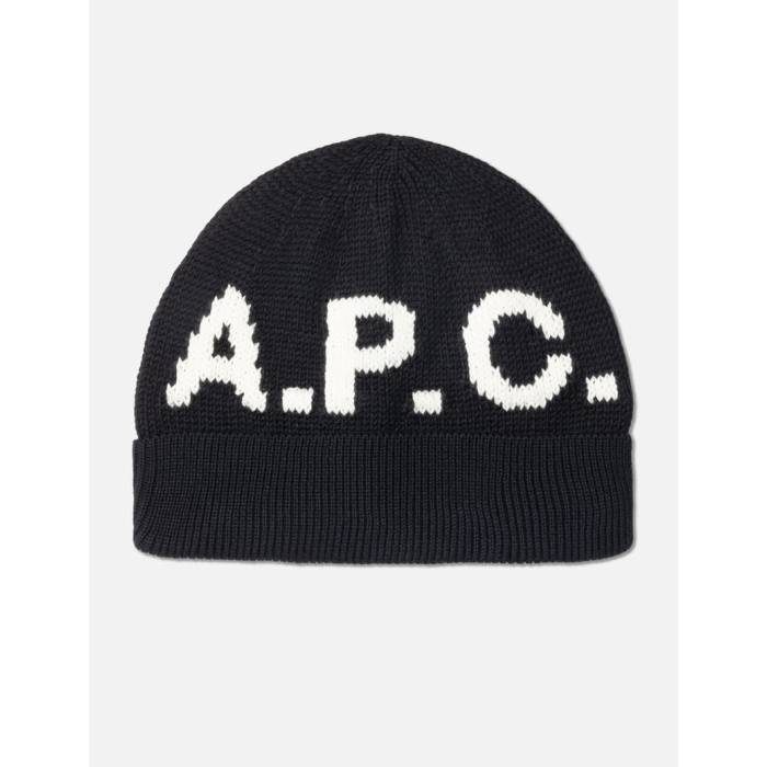 アー・ペー・セー A.p.c. 【 Logo Beanie Women Black 】 ロゴ キャップ 帽子 レディース 黒色 ブラック