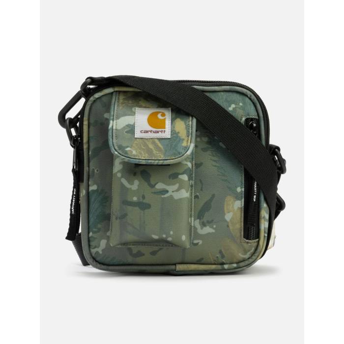 Carhartt Work In Progress 【 Essentials Bag, Small Men Camo Combi, Green 】 メンズ 間鴨柄 green 緑・緑であること
