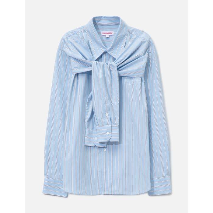 Charles Jeffrey Loverboy 【 Hold Me Shirt Unisex Blue Stripe 】 ユニ一発やる 青碧 青碧 Stripe 縞模様