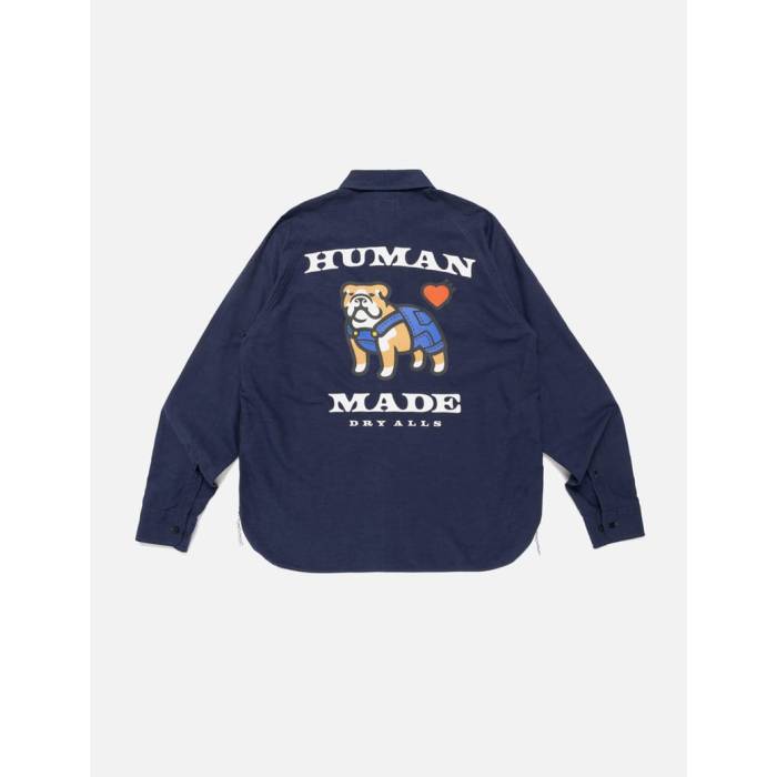 ヒューマンメイド Human Made 【 Work Shirt Unisex Navy 】 ワークシャツ ユニセックス 紺色 ネイビー|スニケス