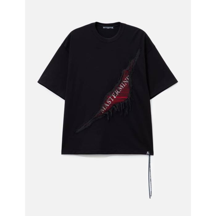 マスターマインドワールド Mastermind World 【 Ripped Boxy Ss Tee Men Black 】 ティーシャツ メンズ 黒いこと 黒いこと