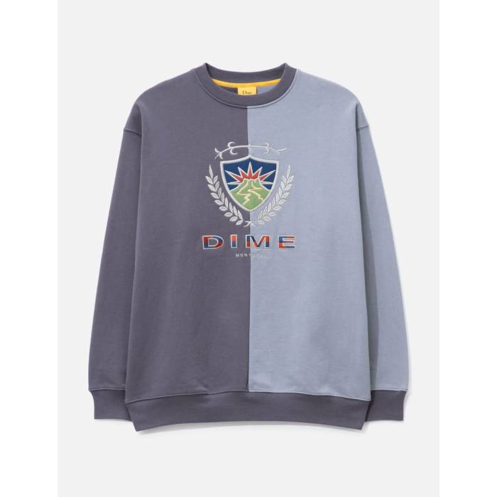 Dime 【 Split Crest Crewneck Men Timber 】 メンズ