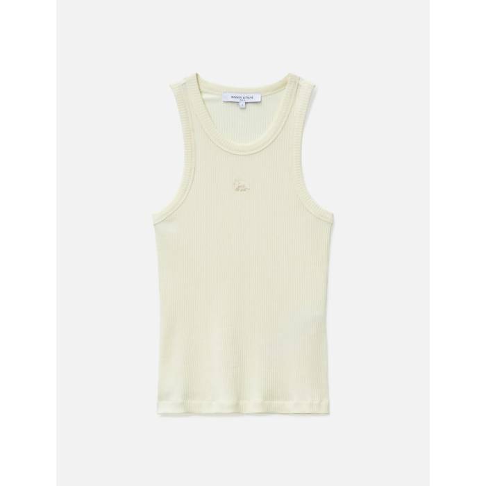【 Baby Fox Ribbed Tank Top Women Pure Ecru 】 稲荷 貯蔵タンクとっ始め レディース 純一無雑