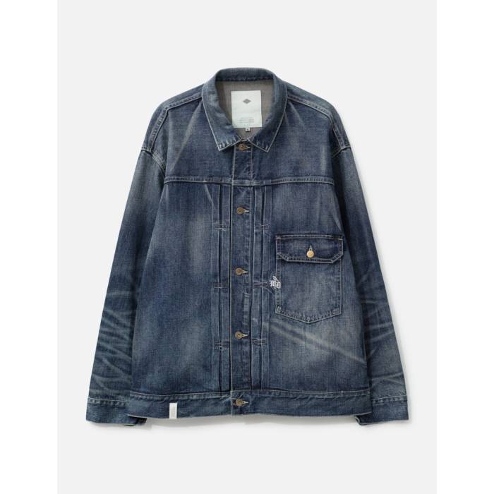 Madness 【 Denim Jacket Men Blue 】 ジーンズ上衣 メンズ 青碧 青碧