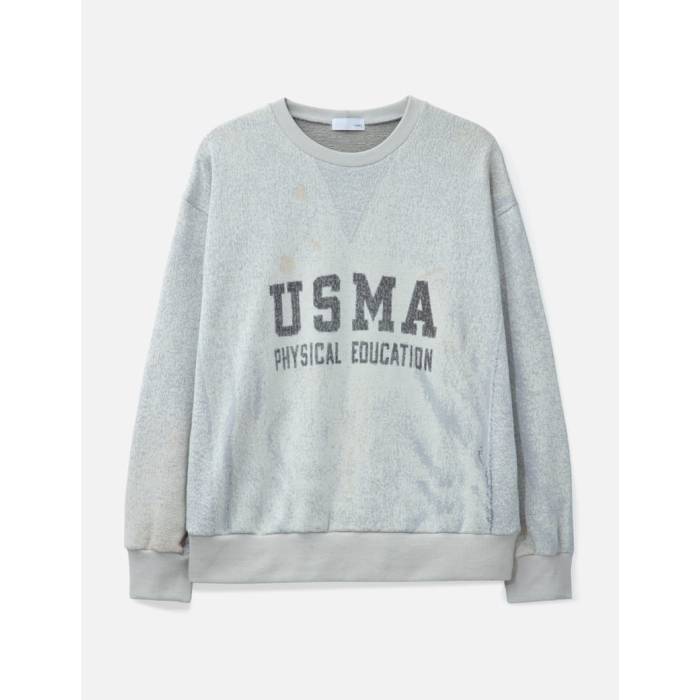 Tolq 【 Knit Sweatshirt Men Grey 】 ニット スウェット トレーナー メンズ 灰色 グレー