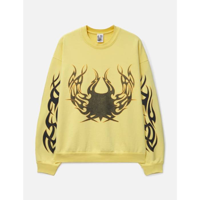 Basketcase 【 Scarab Crewneck Unisex Yellow 】 ユニセックス yellow 黄色・イエロー