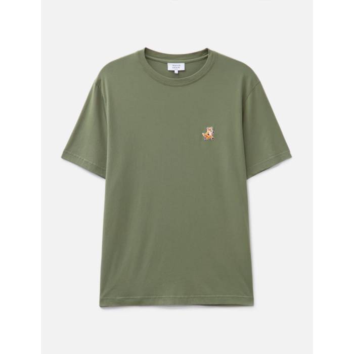 【 Speedy Fox Patch Comfort T-Shirt Men Bay Leaf 】 フォックス Tシャツ メンズ