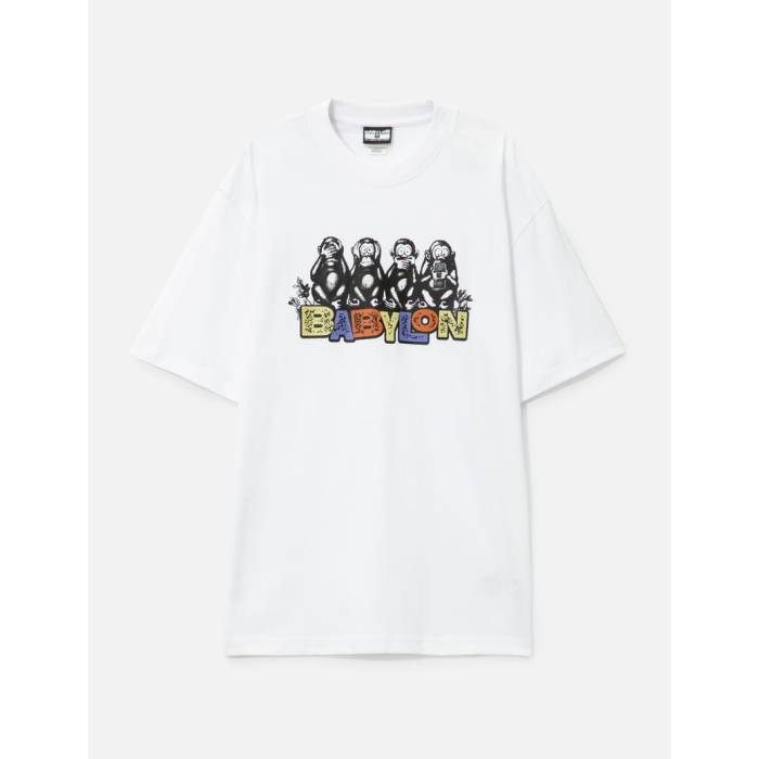 Babylon 【 Monkey Business T-Shirt Men White 】 エテ公 ティーシャツ メンズ 白いこと 白いこと