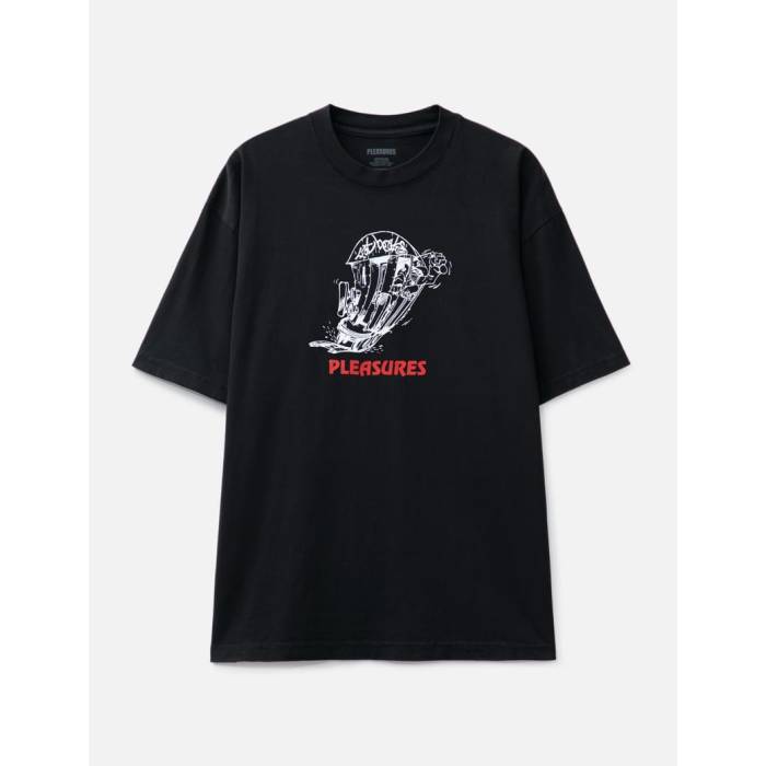 プレジャーズ Pleasures 【 Fat Beats 9Th Street T-Shirt Men Black 】 street ストリート Tシャツ メンズ 黒色 ブラック