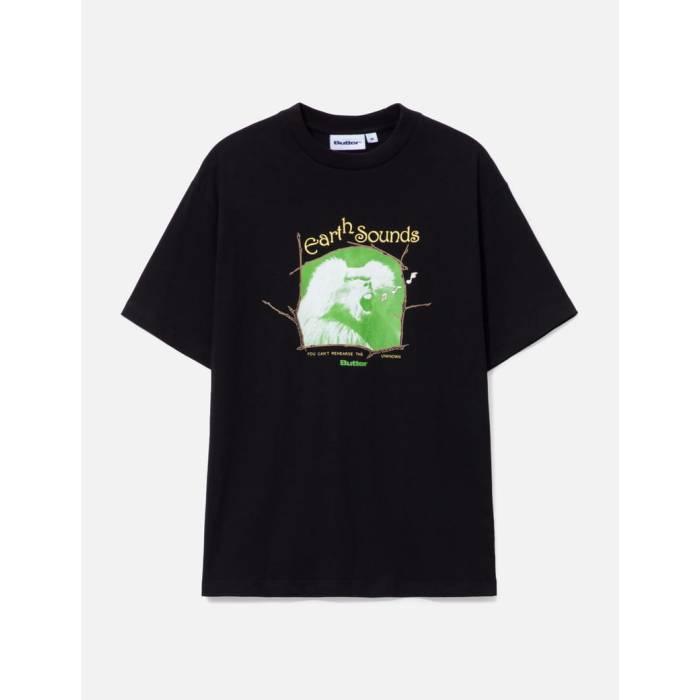 Butter Goods 【 Earth Sounds T-Shirt Men Black 】 Tシャツ メンズ 黒色 ブラック