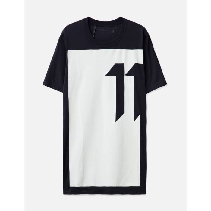 11 By Boris Bidjan Saberi 【 Ts5 F1101 Block Print Short Sleeve T-Shirt Men Black 】 Sleeve スリーブ Tシャツ メンズ 黒色 ブラック｜スニケス