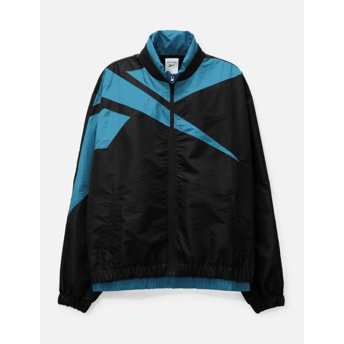 リーボック Reebok 【 X Botter Vector Track Jacket Unisex Black / Blue 】 貨物自動車 Jacket 上衣 ユニ一発やる 黒いこと 黒いこと 青碧 青碧