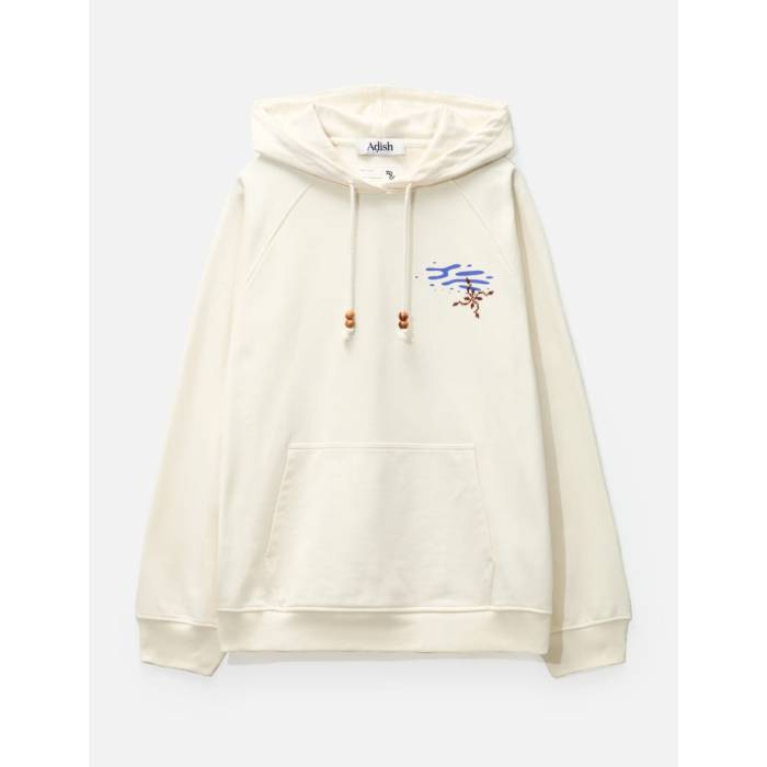 Adish 【 Men Off-White 】 Shallow Waters?Kharaz Hoodie メンズ オフホワイト