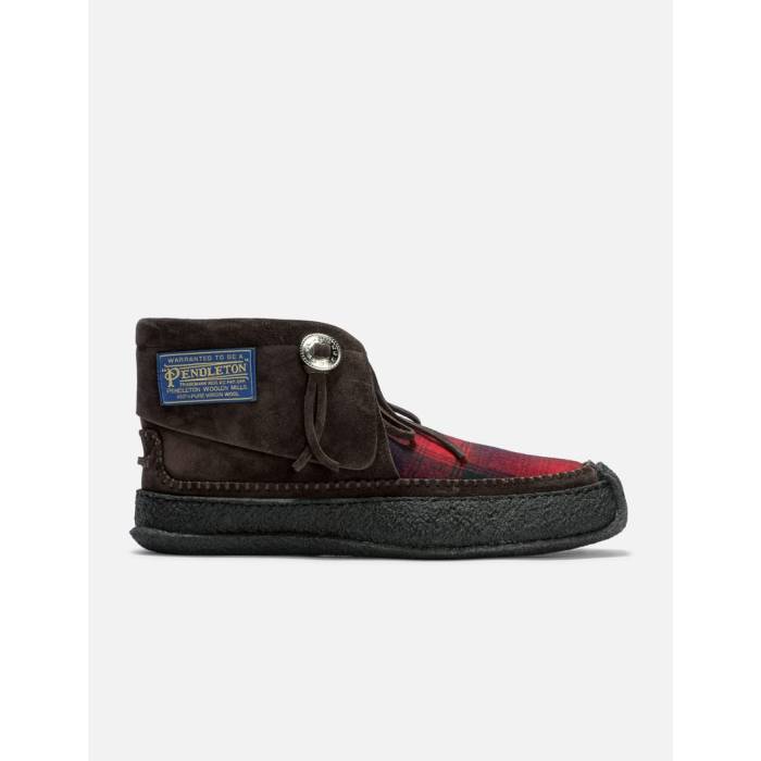 メゾンマルジェラ Maison Margiela 【 Pendleton Chukka Boot Men Black/ Red/ Navy 】 チャッカ ブーツ メンズ 黒いこと 黒いこと Red 赤・赤いこと 紺色 米国海軍
