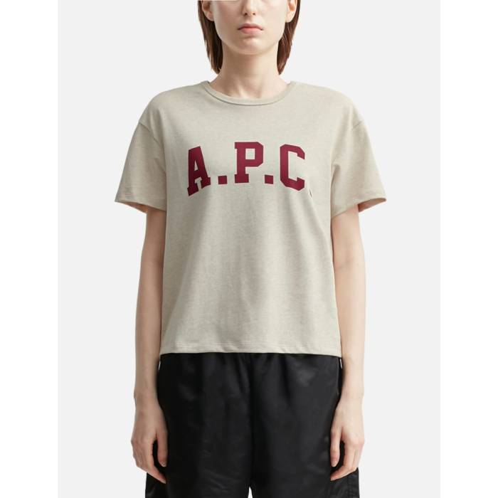アー・ペー・セー A.p.c. 【 Margaret T-Shirt Women Red/ Ecru 】 Tシャツ レディース Red 赤・レッド|スニケス