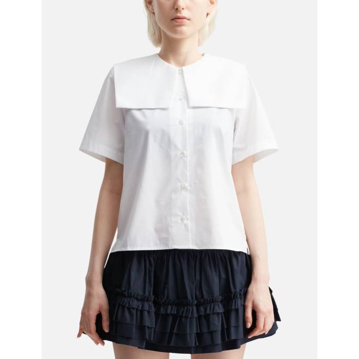 Sandy Liang 【 Drew Top Women White 】 レディース 白いこと 白いこと