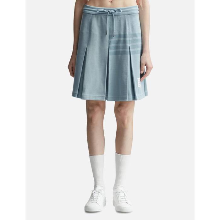 トム ブラウン Thom Browne 【 Box Pleat Skirt In Double Face Knit Women Light Blue 】 ボックス ニット レディース 青色 ブルー 49,980円