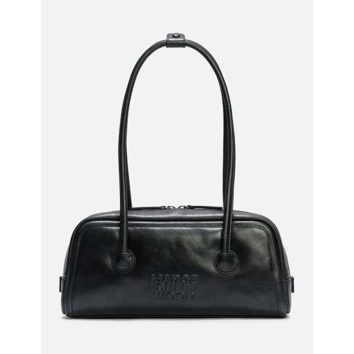Margesherwood 【 Soft Baguette Bag Women Black Pull-Up 】 バッグ レディース 黒色 ブラック