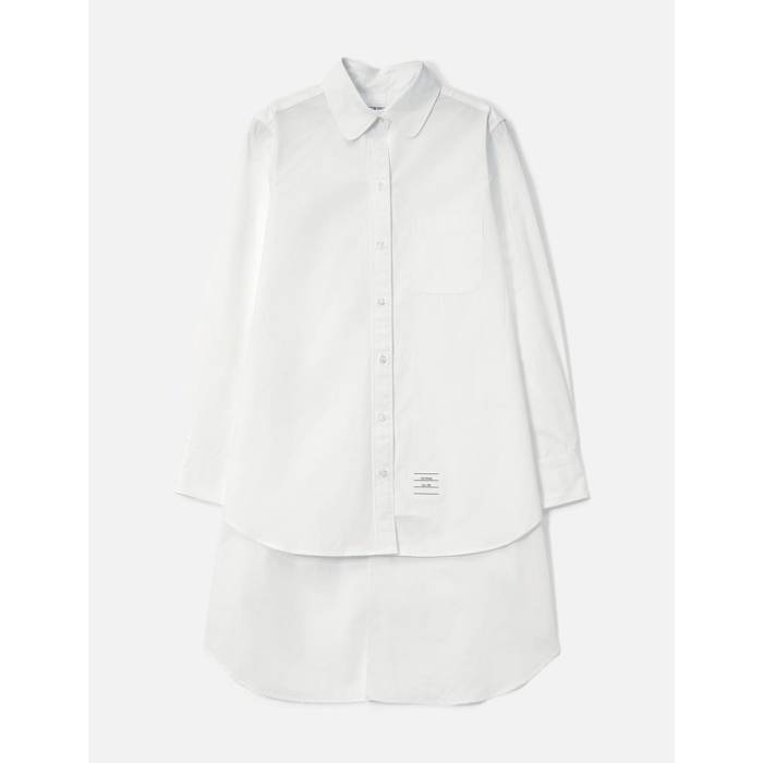 トム ブラウン Thom Browne 【 Open Back Twisted Shirt Men White 】 メンズ 白色 ホワイト