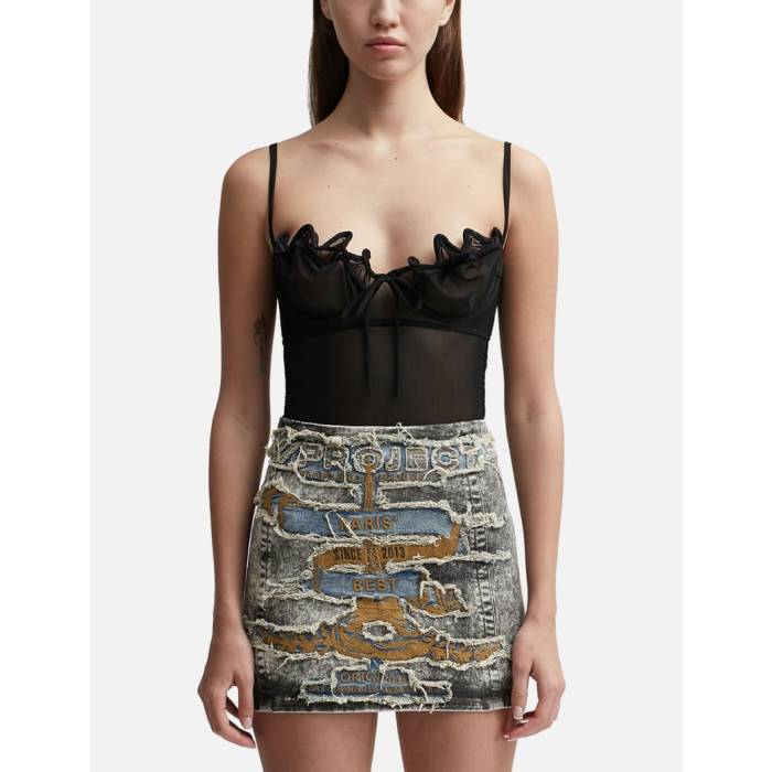 Y/Project 【 Wire Brasier Bodysuit Women Black 】 ボディースーツ レディース 黒色 ブラック 35,360円