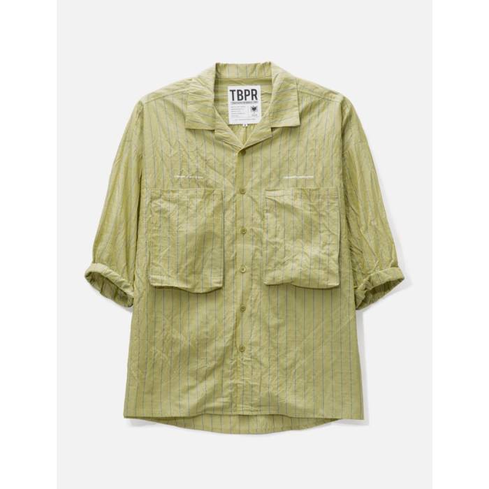 Tightbooth 【 Big Stripe Shirt Men Yellow 】 Stripe ストライプ メンズ yellow 黄色・イエロー