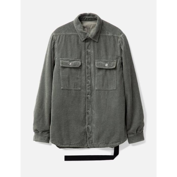 リック・オウエンス・ダークシャドウ Rick Owens Drkshdw 【 Corduroy Outershirt Men Hustler Blue 】 コーデュロイ メンズ 青色 ブルー 71,610円